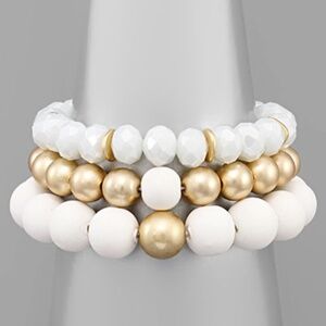 Clay Ball & Mixed Beads Bracelet